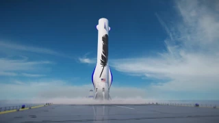 Blue Origin's Big 'New Glenn' Rocket Soars in Original Design Animation