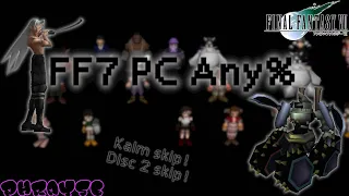 Final Fantasy VII - PC Any% (free fps) in 1:42:59 [WR]