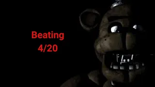 Beating 4/20 in FNAF 1 ENG subtitles