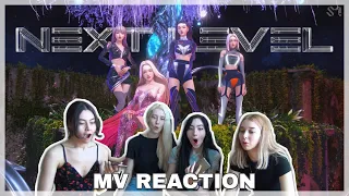 [Subs] aespa (에스파) - 'Next Level' MV Reaction + Short Cover Dance