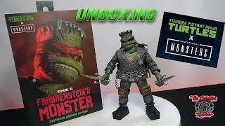 UNBOXING NECA FRANKENSTEIN RAPHAEL TEENAGE MUTANT NINJA TURTLES UNIVERSAL MONSTERS