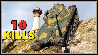 Bat.-Châtillon 25 t - 10 Kills - 1 VS 4 - World of Tanks Gameplay