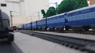 Alco Twins with freight running at high speed | Toy Train | Indian railway