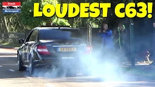 BRUTAL Mercedes C63 AMG -BURNOUTS & Drifts!