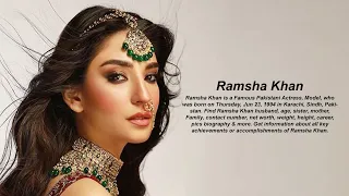 Ramsha Khan Biography | Life style and New Photo shoot