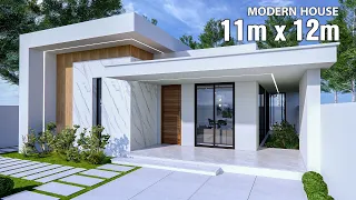 Modern House | House Design idea | 11m x 12m (132sqm) | 3Bedrooms