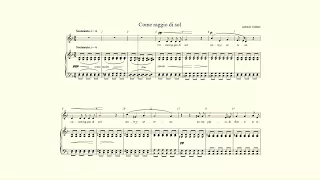 Come raggio di sol – Caldara - accompaniment in D minor for low voice