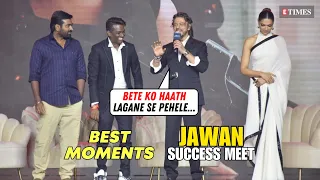 BEST Moments From JAWAN Success Meet: Shah Rukh Khan's ICONIC Dialogue, Deepika Padukone, Vijay