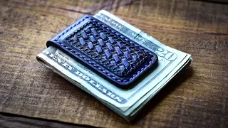 ⚡️MAGNETIC⚡️ - Making A Magnetic Leather Money Clip - Leather Craft