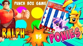 Wreck-It Ralph vs My Little Pony Disk Drop Punch Out Game! W/ Twilight Sparkle and Vanellope