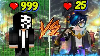 RIXU Vs Hacker!! 😈 Can I Kill Flying Hacker? || Insane Fight😱 [Blockmango Bedwars]