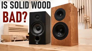 Is Solid Wood Good for Speaker Building? Head to Head Testing - DIY vs Elac