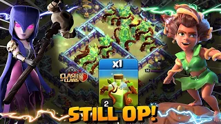 Overgrowth Spell + Root Riders + Witch = 3 Star Attack! NEW TH15 Attack Strategy Clash of Clans