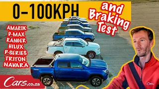 Bakkie Performance Testing: How Quickly Can 7 Bakkies Accelerate and Then Stop?