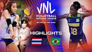 🇹🇭 THA vs. 🇧🇷 BRA - Highlights Week 3 | Women's VNL 2023