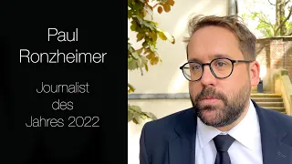 Paul Ronzheimer - Journalist des Jahres 2022