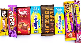 Dairy Milk Fuse Chocolate VS Nestle Munch Chocolate, Some New Lot's of Chocolate Opening ASMR