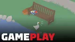 10 Minutes of Untitled Goose Game Gameplay - PAX West 2018