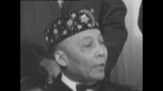 ELIJAH MUHAMMAD SPEAKS TO PRESS DAY AFTER MALCOLM X'S ASSASINATION: CAN463