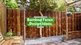 Eco-Friendly Elegance: Best Bamboo Fence Ideas