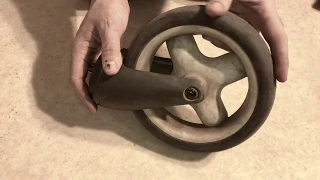 How to Disassemble / Replace the Ball Bearings on a Stokke Crusi Front Wheel