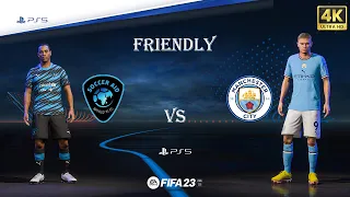 FIFA-23 PS5 | Soccer Aid Vs Manchester City ft Haaland, Ronaldinho Friendly Gameplay | PS5™ [4K60].