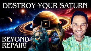 10 'POWERFUL' (yet stupid) ways to Destroy your SATURN #saturn #shani #saturndasha #sadesati