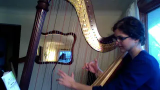 Siciliano, by Bach - Stephanie Claussen, solo harp