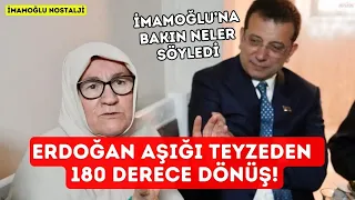 İNANILMAZ ANLAR! Ekrem İmamoğlu'na börek getiren teyzenin fikri böyle değişti!