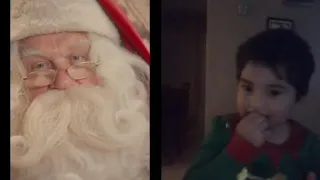 Bruno hace video llamada con Santa navidad 2020