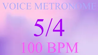 Voice Metronome  -  5 Count  -  100 bpm