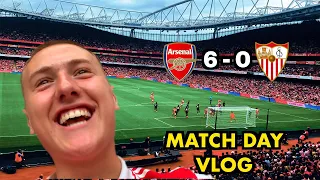 Arsenal Vs Sevilla Matchday Vlog| Jesus Scores A Hat-Trick| Can We Win The League??