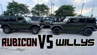 RUBICON VS WILLYS JEEP WRANGLER/ WHICH MAKES MORE SENSE?