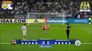 PES 2021 - Olympique Lyon Vs Manchester City - Penalty Shootout - UCL