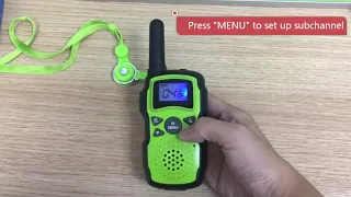 How to use Wishouse M8 Walkie Talkies ?