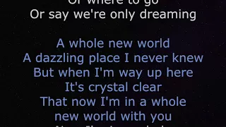 A Whole New World with Lyrics  - Aladdin Disney
