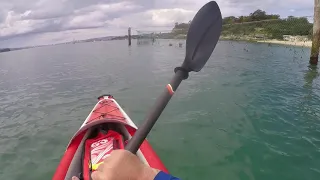 Kayaking on Sydney Harbour with KXOne Slider 410 inflatable kayak