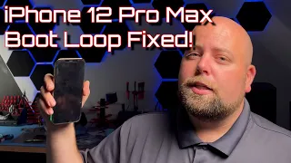 iPhone 12 Pro Max Boot loop repair (Fixed) Face ID Retained!👍