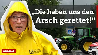 Nach Unwetter und Hochwasser: Landwirte helfen Flutopfern | WDR Aktuelle Stunde