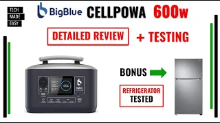 BigBlue Portable Power Station Cellpowa 600 Review and Testing solar generator