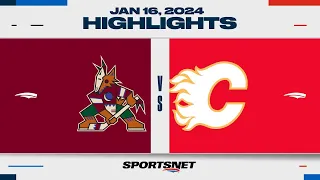 NHL Highlights | Coyotes vs. Flames - January 16, 2024