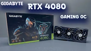 Gigabyte RTX 4080 Gaming OC 16Gb Unbox Install Gameplay