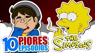 10 PIORES EPISÓDIOS de Os Simpsons