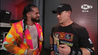 Seth Rollins confronta a John Cena en Backstage - WWE Raw Español Latino: 27/06/2022