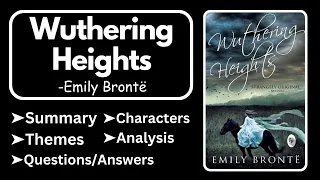 Wuthering Heights by Emily Brontë Summary, Analysis, Characters, Themes & Question Answers #novel