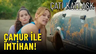 Yasemin ve Ayşen'in Çamurla Mücadelesi! -  Çatı Katı Aşk  9.Bölüm