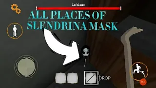 All places of slendrina mask in the twins game 🎮
