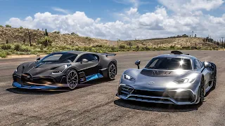 Forza Horizon 5 Drag race: Bugatti Divo vs Mercedes-AMG One