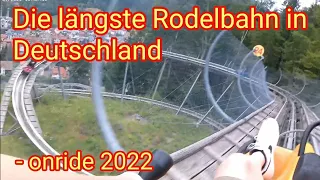 2,9km Action - die längste Rodelbahn Deutschlands - der Hasenhorn Coaster in Todtnau - (POV OnRide)