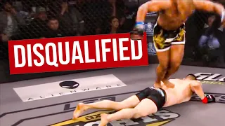 Fighters Who Got DISQUALIFIED in MMA